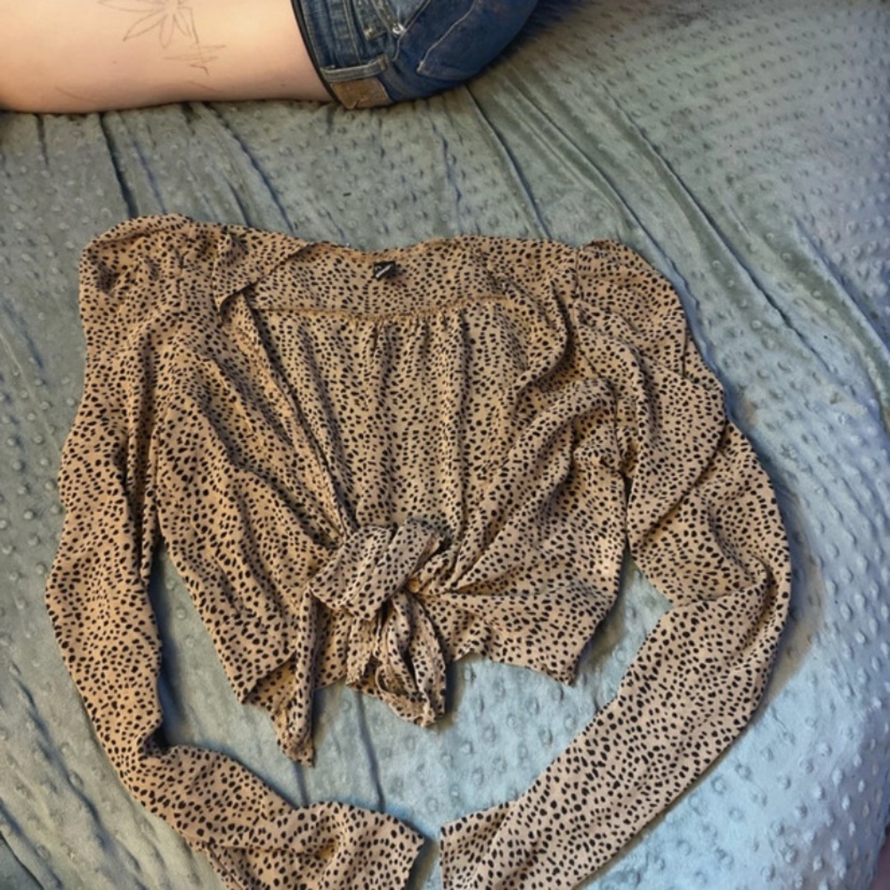 Windsor Beige and Black Patterned Blouse